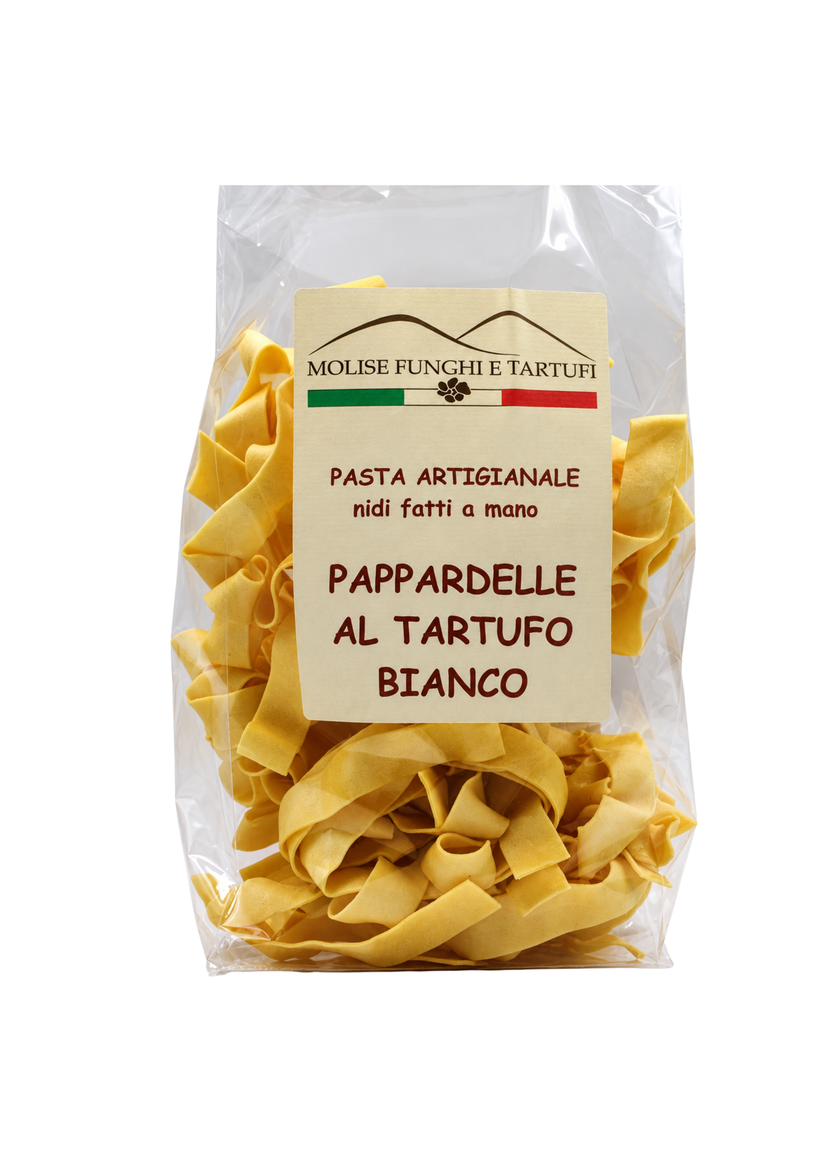 Handmade pappardelle with prized white truffle