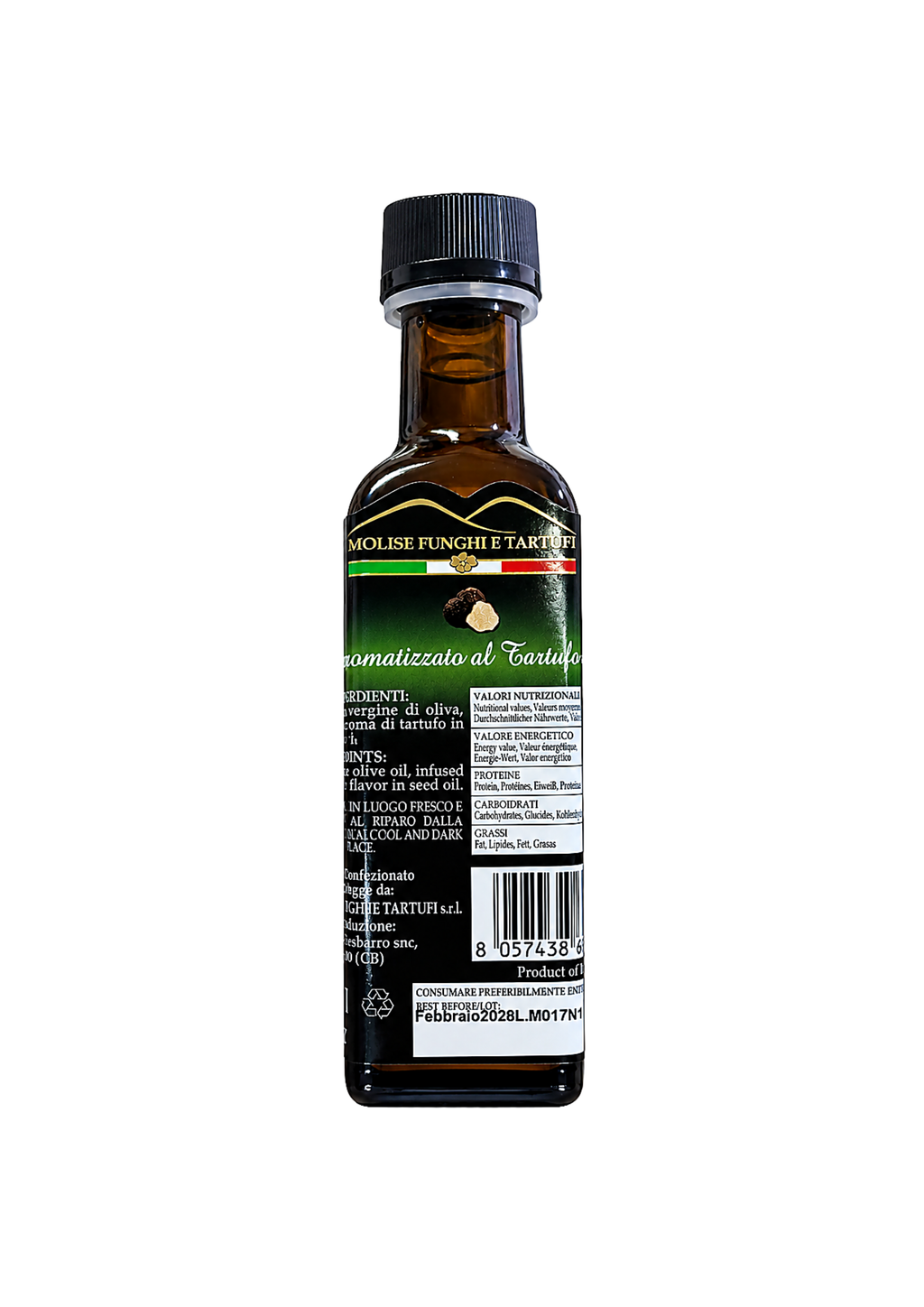 Condimento a base di olio EVO al gusto di tartufo nero