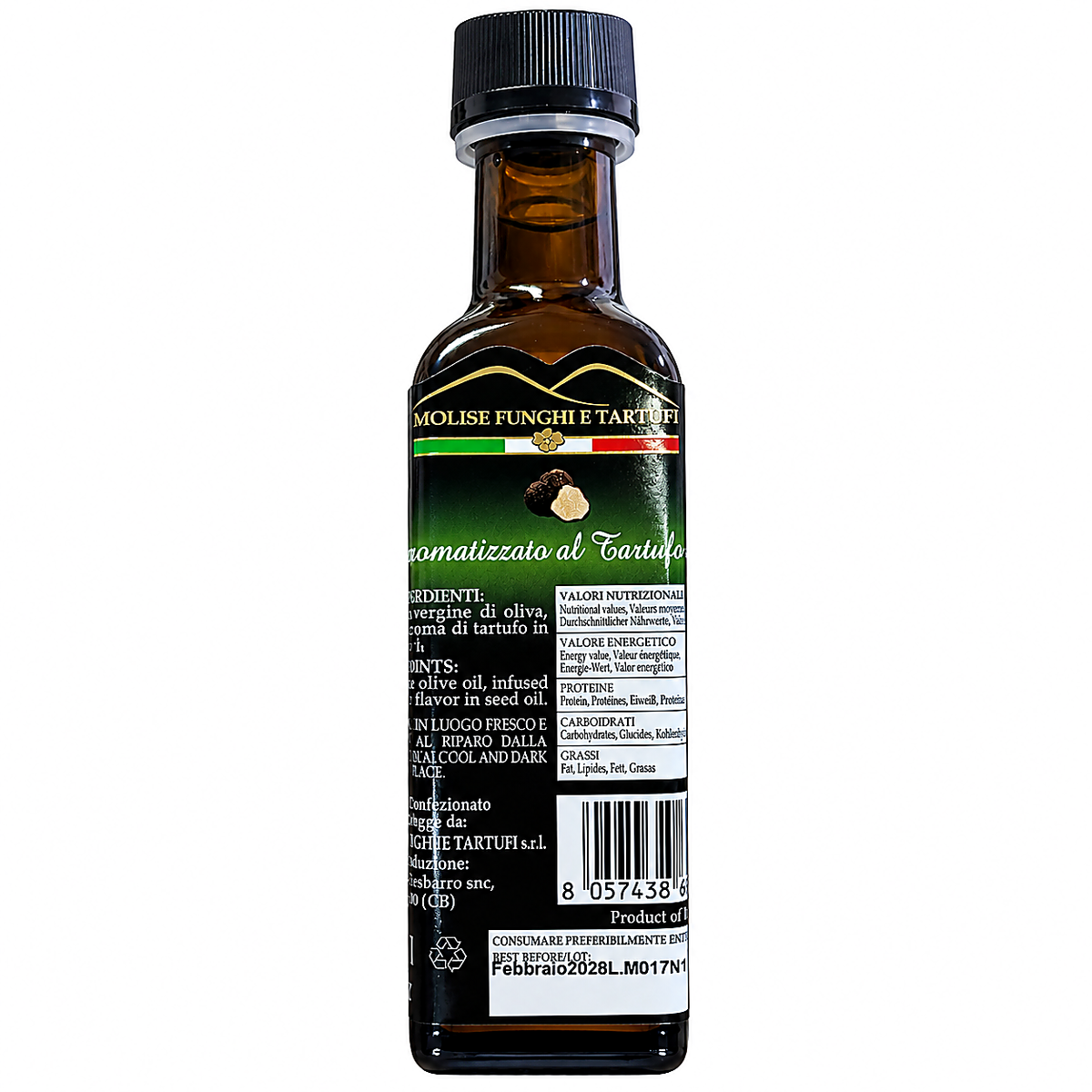 Condimento a base di olio EVO al gusto di tartufo nero