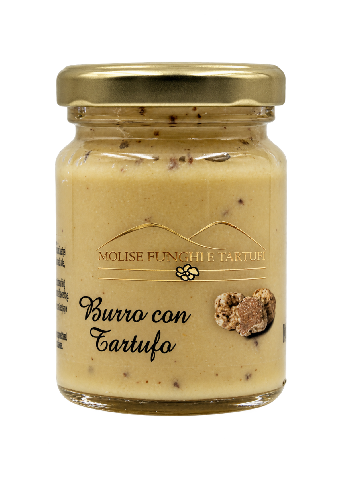 Vasetto di burro al tartufo bianco pregiato e bianchetto di Molise Funghi e Tartufi vendita all'ingrosso a ristoranti pizzerie bar negozi gastronomie laboratori cucine professionali per aperitivi pasta
