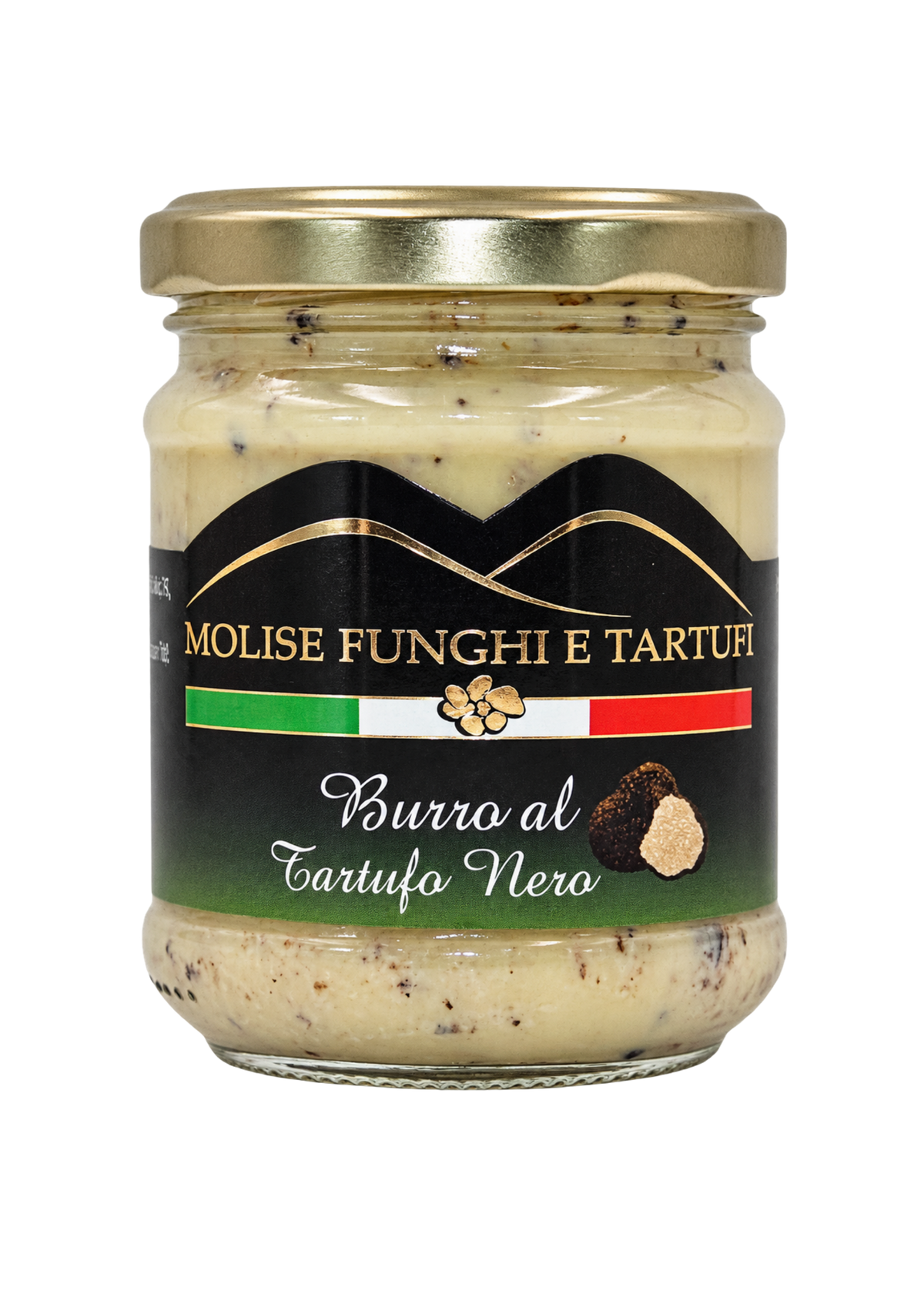 Vasetto di burro al tartufo nero estivo di Molise Funghi e Tartufi vendita all'ingrosso a ristoranti pizzerie bar negozi gastronomie laboratori cucine professionali per aperitivi pasta